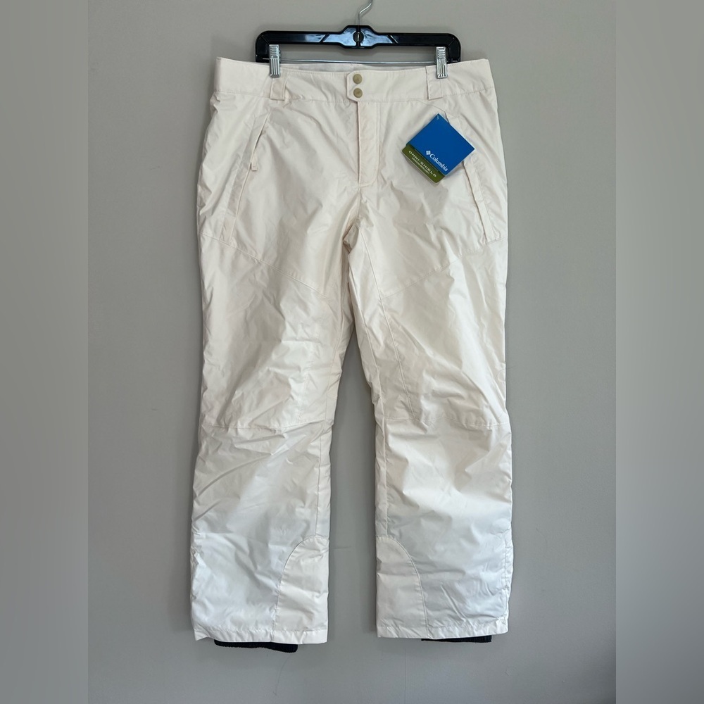 NWT Columbia Moonlight Mover II Omni Shield Ski/Snow Pants in Off White, L